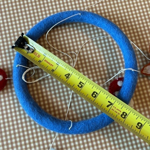 Woodland Animals mushroom nursery mobile handmade Fair trade Felt. Multicolor - Picture 9 of 13